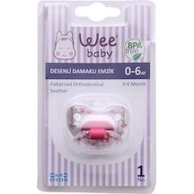 Wee Baby Desenli Damaklı Emzik 0-6 Ay No 1 -833 Sarı