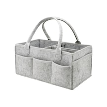 Xindoker Keçe Bebek Bezi Çantası - Toksik Olmayan, Dayanıklı Ve Hafif Anne Çantası Gri