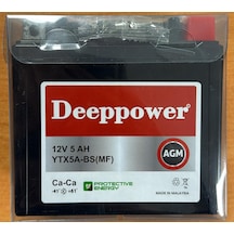 Deeppower 12 Volt 5 Amper Motosiklet Aküsü-ölçüler 114 71 106 Mm - 1,7 Kg.ytx5a-bs