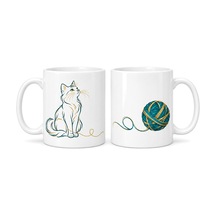 Bezos Kedi Ve Yumak 2'li Porselen Kupa Seti - Model 366 Bezos1 Diğer