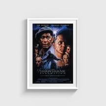 The Shawshank Redemption Alternatif Film Posteri Tablo Çerçeveli Poster Duvar Dekorasyonu Beyaz Çerçeveli Tablo Beyaz Çerçeveli Tablo Dn11d176beyaz