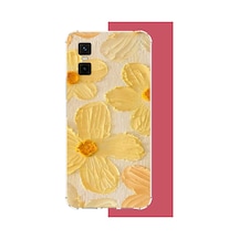 Infinix Gt 30 Pro Uyumlu Tuvaldeki Sarı Çiçek Baskılı Silikon Kılıf Renkli
