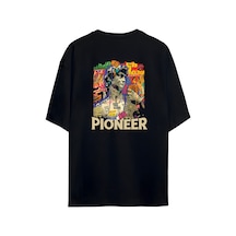 Noıssey Tasarımlı Unisex Oversize T-shirt Siyah
