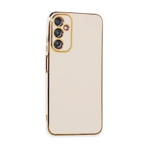 Samsung Uyumlu Galaxy A05s Uyumlu Kılıf Volet Silikon - Beyaz