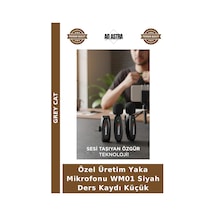 Özel Üretim Yaka Mikrofonu Wm01 Siyah Ders Kaydı Küçük