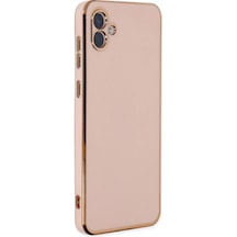 Samsung Galaxy Uyumlu - A04 Kılıf Volet Silikon - Pembe Çok Renkli