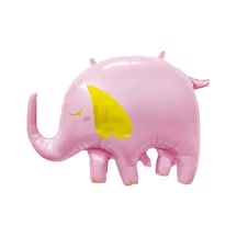 Pembe Sevimli Fil Figür Parti Balonu Pembe