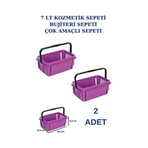 2 adet 7 Litre Kozmetik Sepeti Bijuteri Sepeti Kırtasiye Sepeti