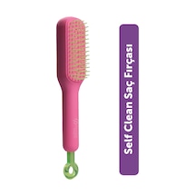 Pro Selfcleanbrush - Saç Açma Tarama Masaj Fırçası- Kendini Temizleyen Saç Fırçası Pembe