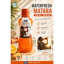 Renkli Suluk Matara 750 Ml Kokusuz Suluk, Okul Suluğu, Spor Suluğu, Plastik Suluk Turuncu