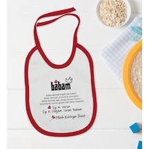 BK Kids Kişiye Özel İyi ki Doğdun Canım Babam Tasarımlı Kırmızı
