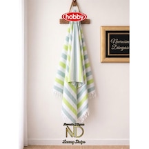 Stripe Yeşil Plaj Hlusu 70x140 - Evori-867117 Renkli