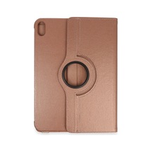 Apple İpad 2025 10.9 10.nesil A16 Kılıf 360 Tablet Deri Kılıf - Rose Gold Diğer