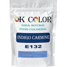 Ok Color Indi Go Carmine E132 Indi Go Karmin Koyu Mavi Toz Gıda Boyası  50 G