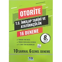 Tandem Yayınları Otorite 8. Sınıf İnkılap Tarihi 16lı Deneme