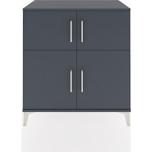 Hyperion Şifonyer 3 Raflı 4 Kapaklı 88x44x96 Antrasit-antrasit Antrasit