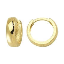 Goldkupe 14 Ayar Parlak Halka Altın Küpe 1,98 Gr-1296