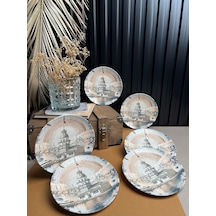 Tabak Evi Maiden Chic Porselen Pasta Tabağı 21cm 6 Kişilik 6 Parç