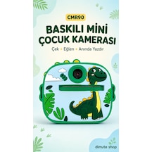 Dimute Shop CMR90 Çocuklar İçin Anında Baskılı 1080p Çift Kameralı Mini Dijital Kamera