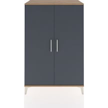 Hyperion Dolap 2 Raflı 2 Kapaklı Tek Askılı 88x44x134 Çam-ant... Çam
