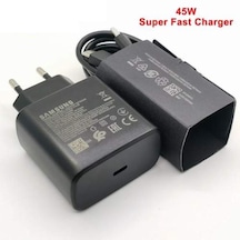 Samsung Uyumlu EP-TA845XWEGWW 45 W Type-C Hızlı Şarj Cihazı Siyah