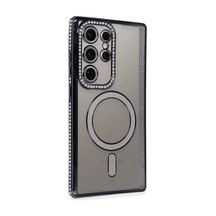 Samsung Galaxy S24 Ultra Kılıf Joke Simli Magneticsafe Kılıf - Siyah 0.2M-Çok Renkli