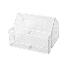 Pazly Yüz Suntek Peçete Metal Mendil Kutusu Kompakt Kılıfı Beyaz Beyaz Br Diğer