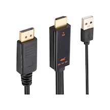 Hdmı Dan Displayport A Yüksek Çözünürlük Aktarımı 4k Destekli Kablo