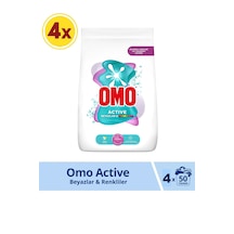 Omo Active Beyazlar ve Renkliler Toz Deterjanı 200 Yıkama 4 x 7500 G