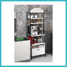 Bezos Metal Kahve Köşesi Beyaz 196 Cm Dfnbez