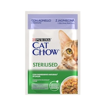 Kuzu Etli Kısırlaştırılmış Yaş Kedi Maması 85gr