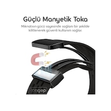Band 10-9-8 İle Uyumlu Delikli Tasarım Air Loop Silikon Kordon Manyetik Toka Mekanizmalı Nefes Alabilirlik Sağlayan Deformasyona Karşı Dayanıklı Yumuşak Saat Kayışı