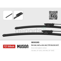 Silecek Süpürgesi Ön Takım Renault Scenic 3 2009 Grand Scenic 3 2009 Ölçüler: 750 / 650 Mm
