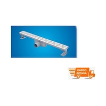 Gama Duş Kanalı Üst Paslanmaz Çelik 50 Çıkışlı 50 Cm
