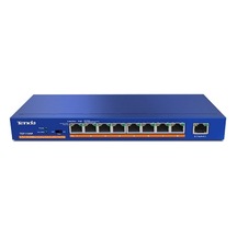 TENDA 9port 63w 8port PoE TEF1109P-8-63W 10/  00 Yönetilemez Swit