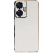 Newface Realme C55 Kılıf Volet Silikon - Beyaz