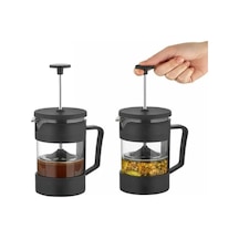 Periboia Siyah Cam French Press 420 Ml Renkli