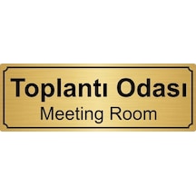Yönlendirme Levhası Altın Metal Toplantı Odası 10cmx20 Cm