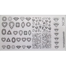 Geometri Tırnak Stıcker Tırnak Dövme Nail Art Tırnak Tatto NC28 Geometri Tırnak Stıcker Tırnak Dövme Nail Art Tırnak Tatto NC28
