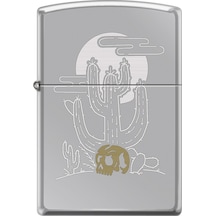 Zippo Cactus And Skull Design Çakmak Çok Renkli