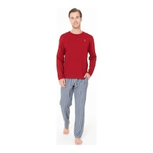 U.S. Polo Assn. U.s Polo Assn. 18987 Erkek Uzun Kollu Bisiklet Yaka Pijama Takımı-bordo Bordo U.S. Polo Assn. U.s Polo Assn. 18987 Erkek Uzun Kollu Bisiklet Yaka Pijama Takımı-bordo Bordo
