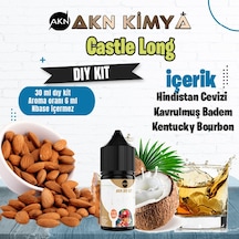 Castle Long Five Pawns Dıy Kit Kavrulmuş Badem Bourbon Gıda Aroması %20 Oranda Aroma İçerir Hazır Değildir 30 Ml
