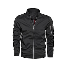 Erkek İlkbahar Ve Sonbahar Bol Günlük Ceket Siyah