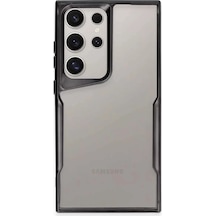 Newface Samsung Galaxy S23 Ultra Kılıf Boyi Silikon Kapak - Siyah