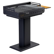 Mss Grill Çelik Izgara Mangal Ahşap Kömürlü 67x40