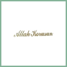 Bşkvirgo Allah Korusun Yazılı Oto Sticker Gold 14x3cm Bsk2026 Standart
