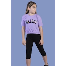 Toontoy Kids Toontoy Kız Çocuk Baskılı Takım Lila