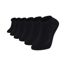 6 Lı Royam Bolero Bambu Erkek Dikişsiz Patik Çorap 41-45 No Siyah