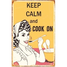 Ayrex Kağıt Duvar Posteri Keep Calm And On Retro Drtr0029