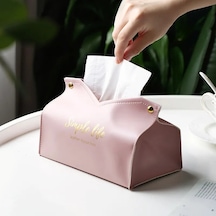 Yeşil Deri Doku Kutusu Araba Doku Kutusu Ev Oturma Odası Dekorasyon Yatak Odası Mutfak Masaüstü Modern İskandinav Saklama Kutusu Peçete Tutucu